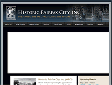Tablet Screenshot of historicfairfax.org